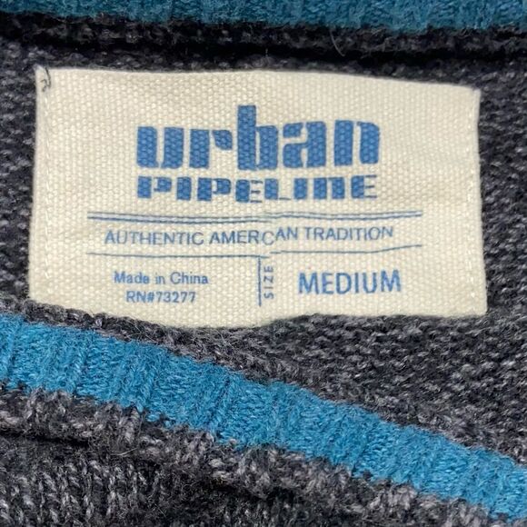 Urban Pipeline Howling at the Moon Men's Cotton Blend Crew Neck Sweater Size M - Picture 4 of 4